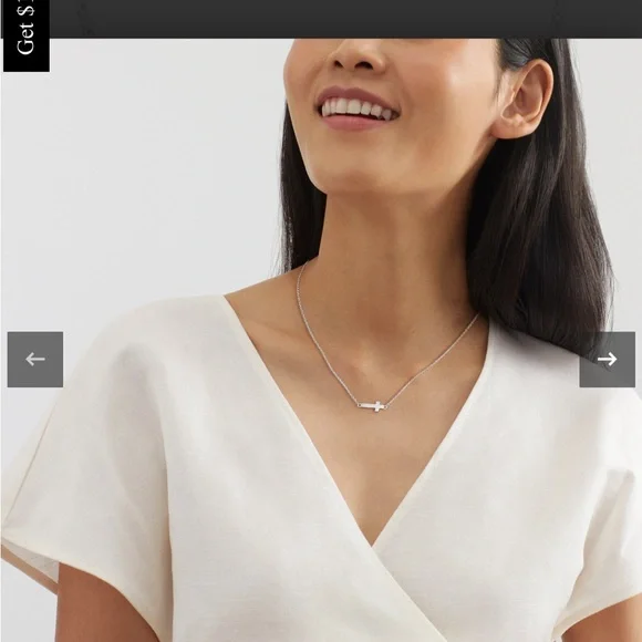 Silpada Simplex Horizontal Cross Necklace New in Box - Picture 4 of 6